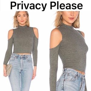 Women’s Semi Sheer Off Shoulder Sweather